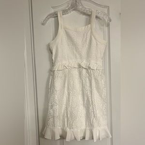 GB white lace girl dress